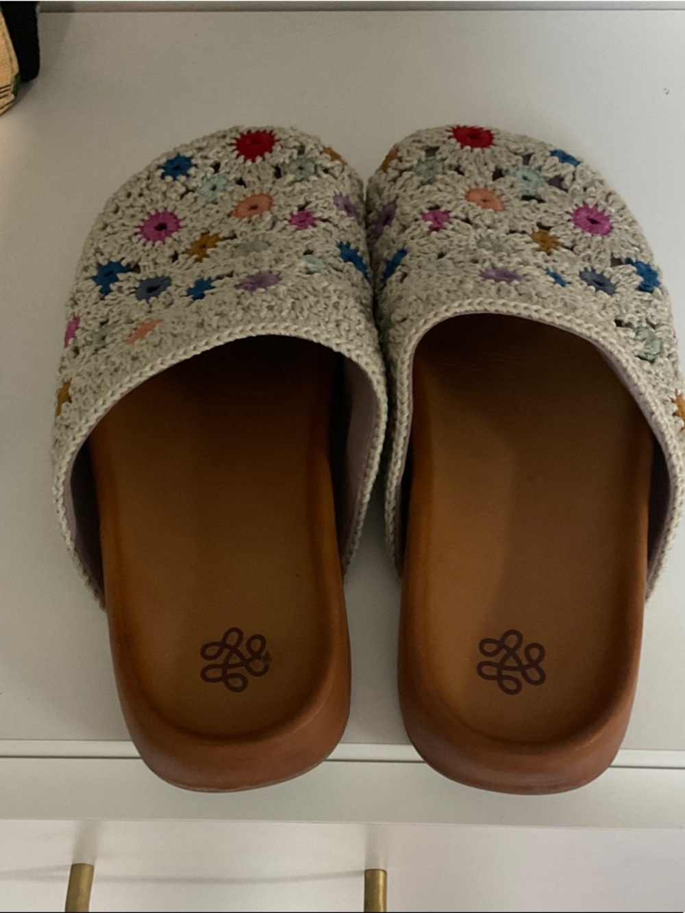 The Sak Cream Crochet Floral Mules - Picture 3 of 4